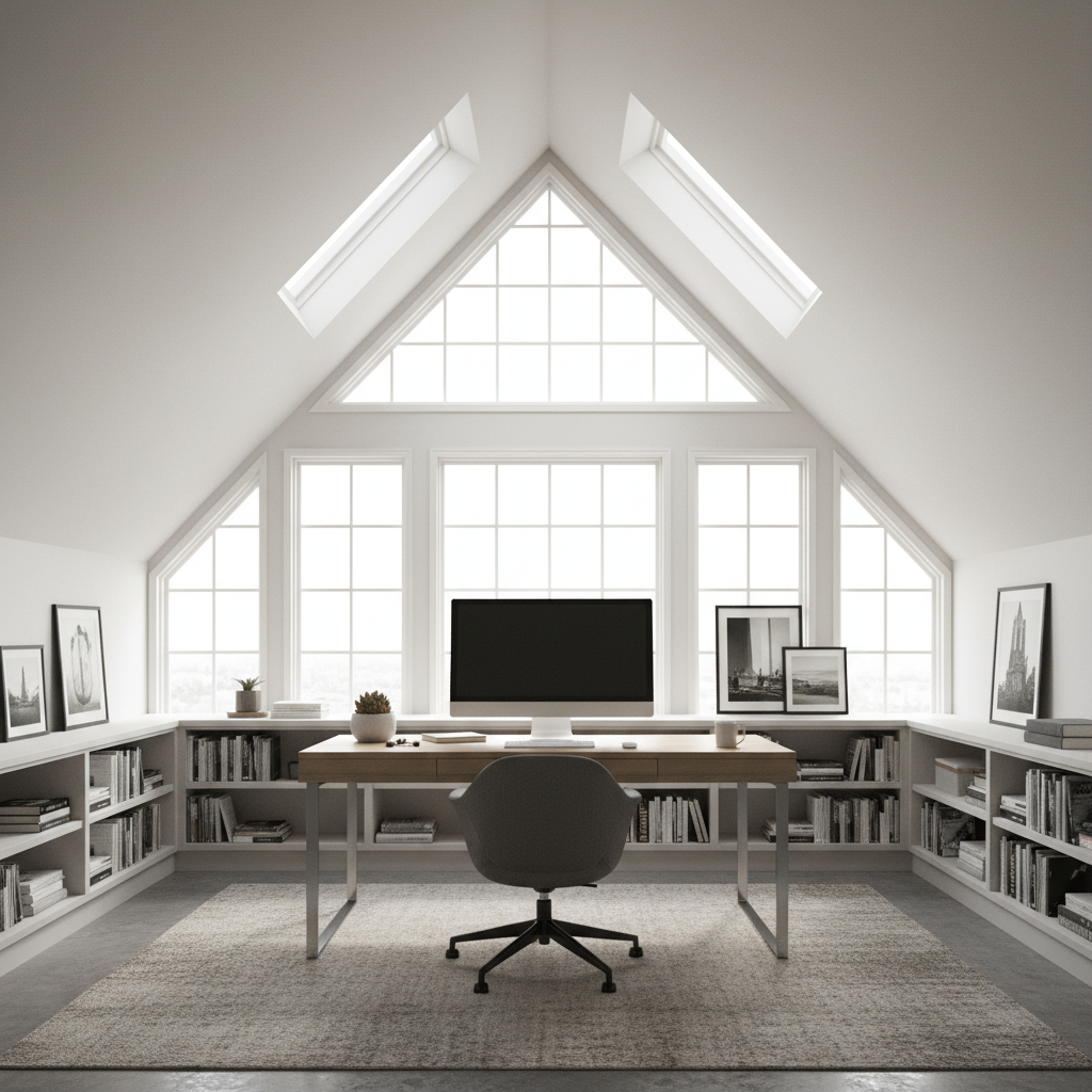 Aranżacja poddasza: Jak okna dachowe i sprytne rozwiązania tworzą wymarzoną przestrzeń pod skosami?
