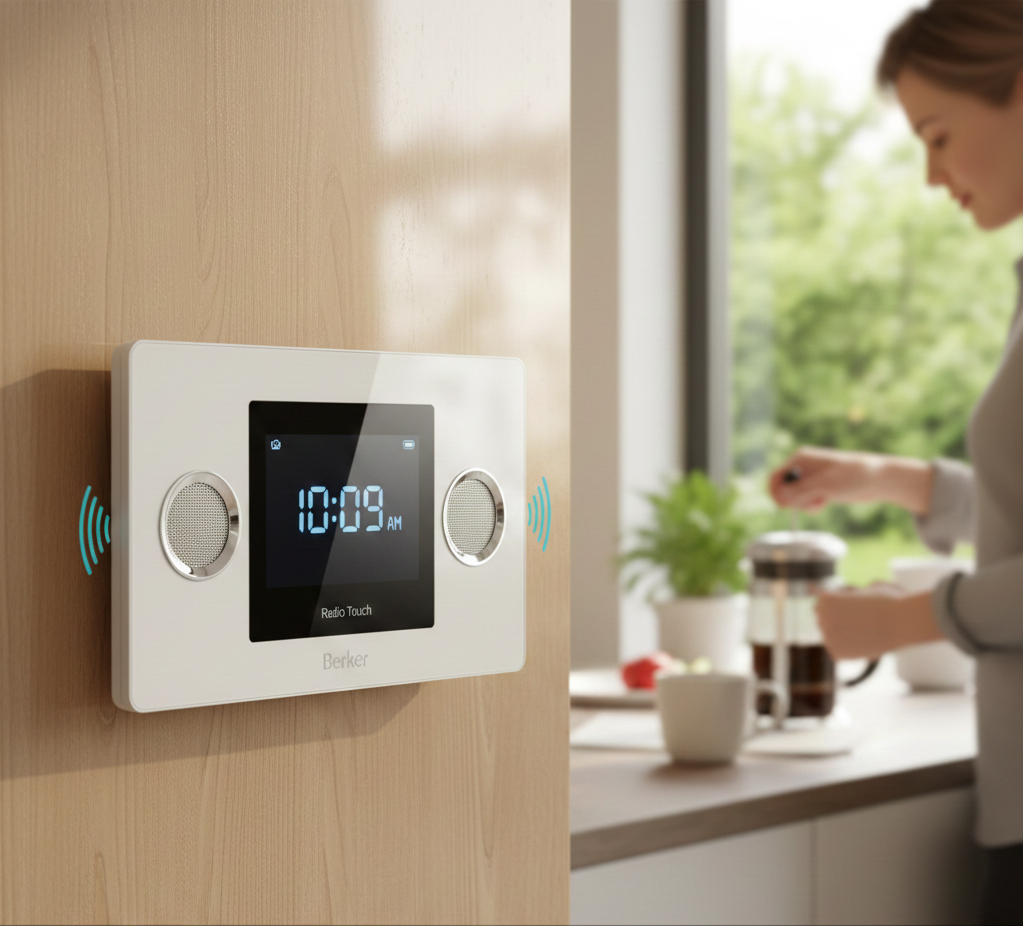 Berker Radio Touch: Nowoczesne radio w ścianie, które odmieni Twój dom. Poznaj jego możliwości!