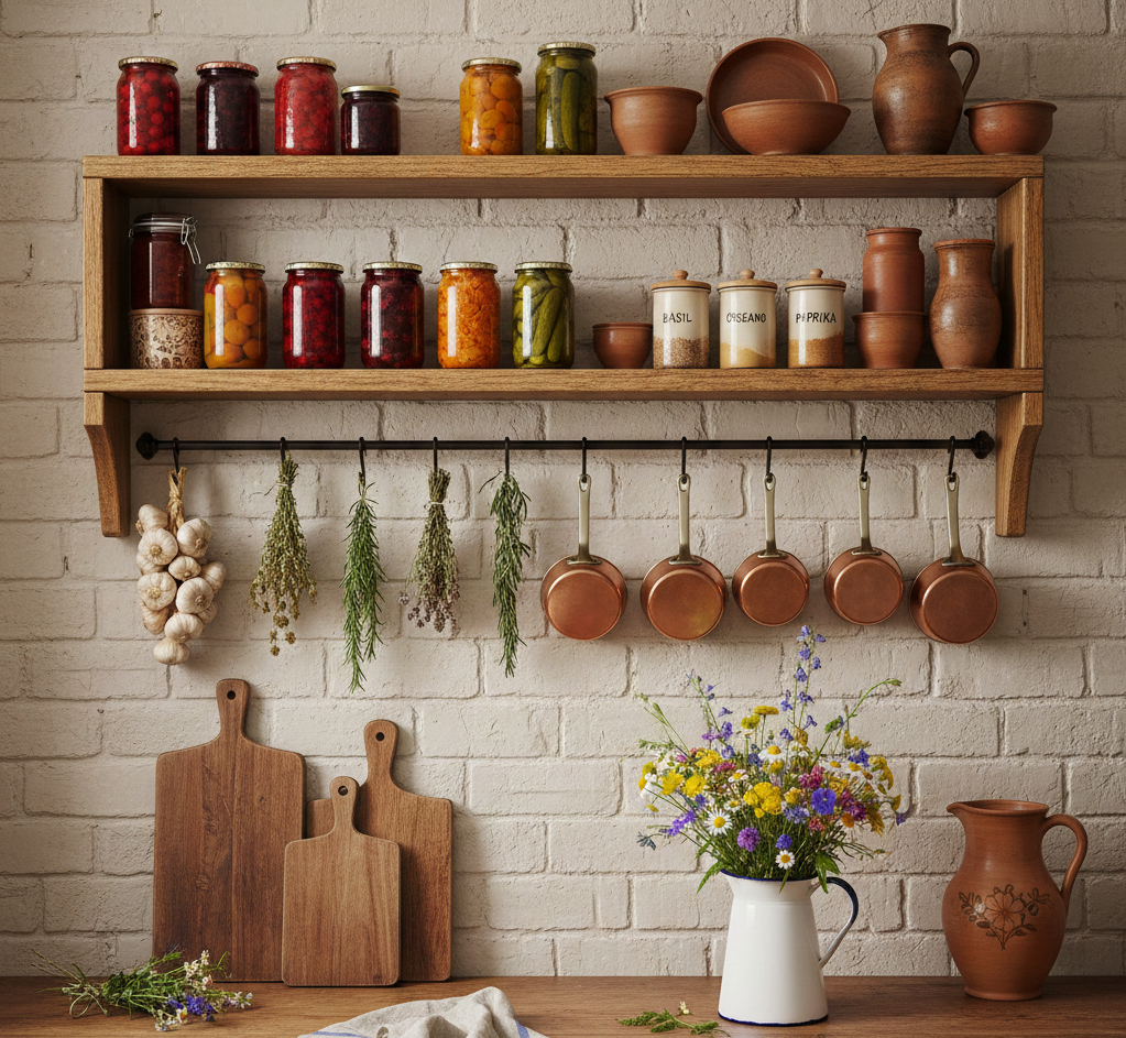 Rustykalny wystrój kuchni – Sielanka w sercu domu