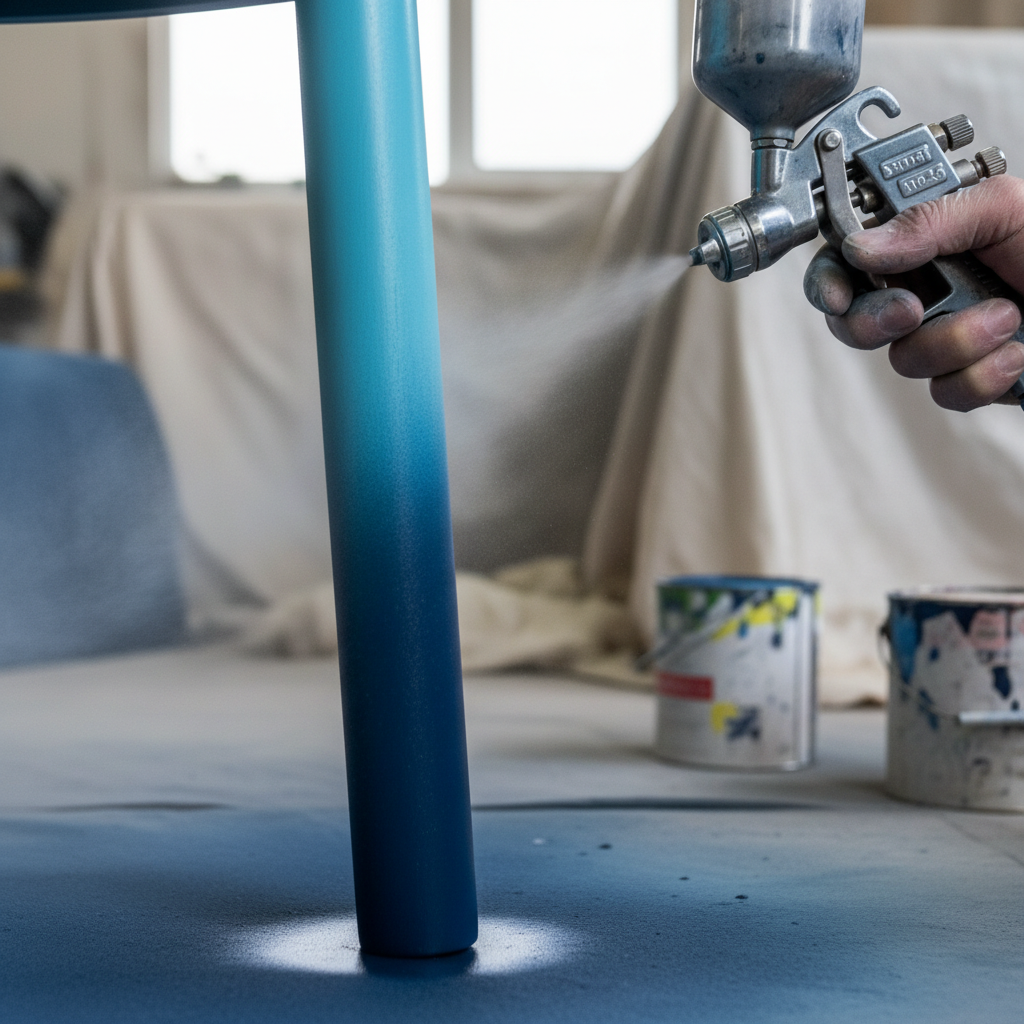 Technika ombre na meblach drewnianych: Jak krok po kroku odnowić stary stołek i stworzyć dzieło sztuki?