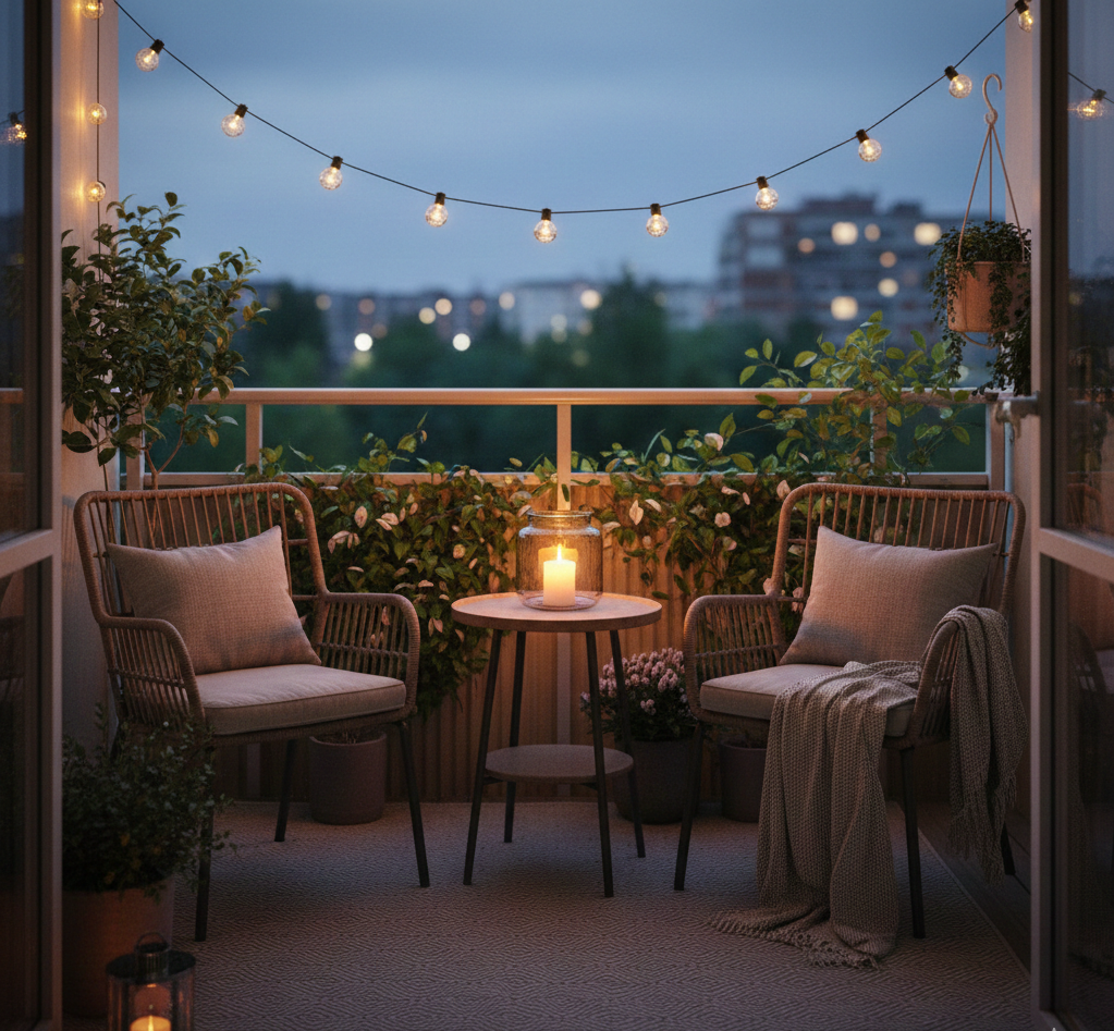 Oświetlenie małego balkonu: Pomysły, inspiracje i porady instalacyjne