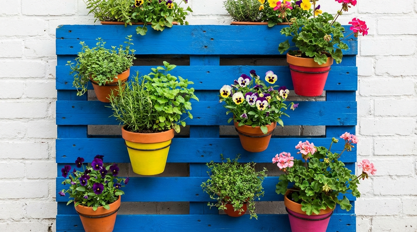Dekoracja ogrodu. Jak wykorzystać palety w ogrodzie?