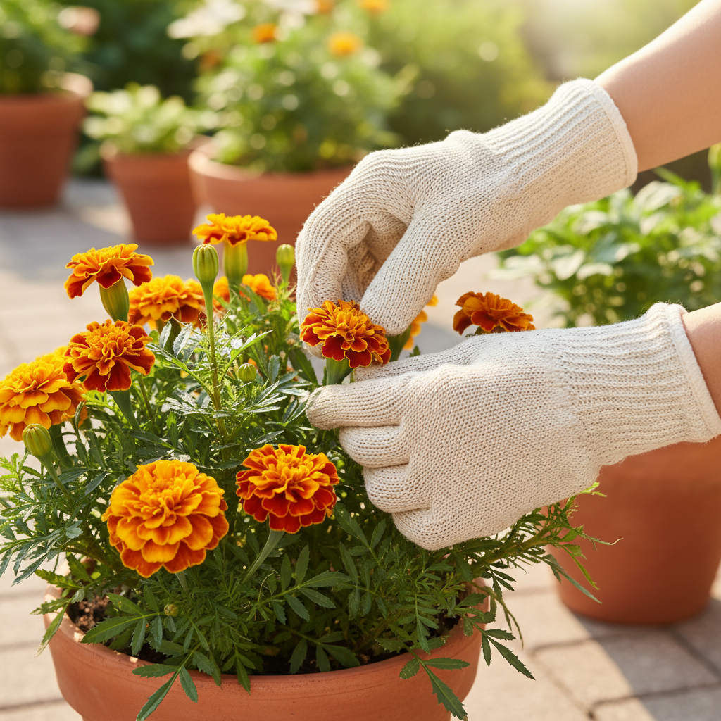 Aksamitka w doniczce: Jak uprawiać idealne kwiaty balkonowe na jesień?