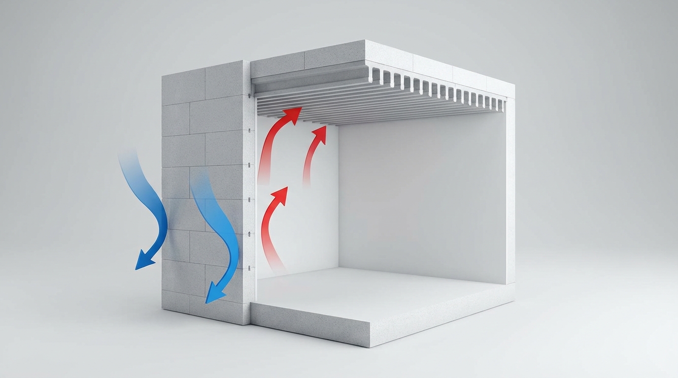 Strop gęstożebrowy – nieugięty, lekki, systemowy