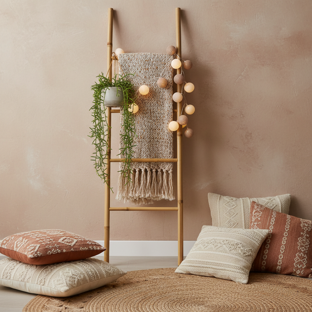 Drabina dekoracyjna: Stylowy wieszak, który odmieni Twoje nowoczesne wnętrze