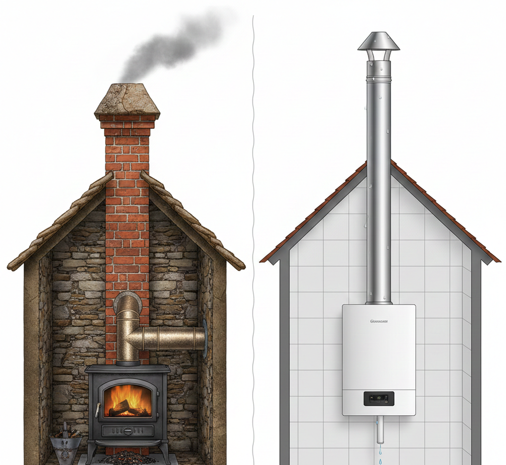 Nasady kominowe: „Strażak” i „Parasol”. Kiedy trzeba i warto je stosować?