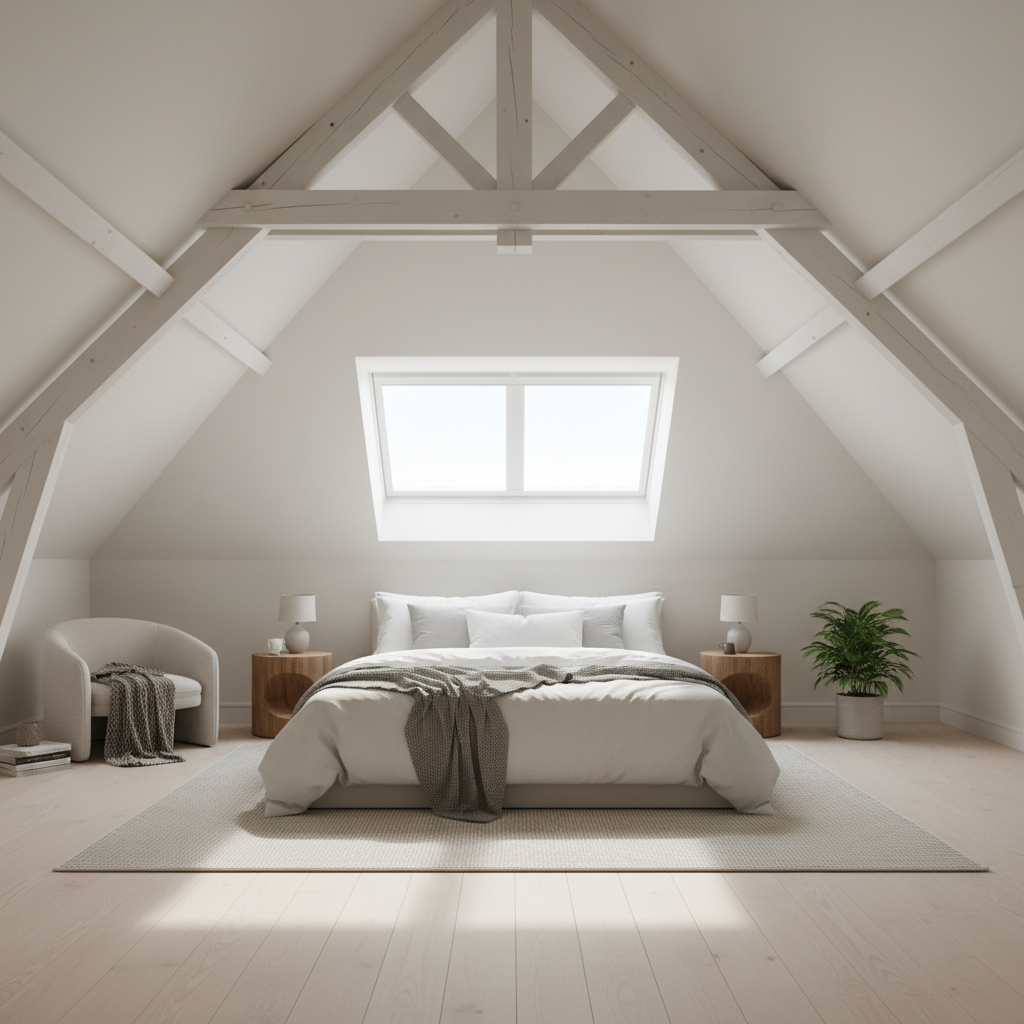 Stropy drewniane na pasie dolnym wiązarów