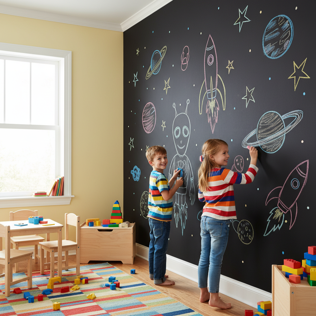 Tabliczki kredowe w pokoju dziecka: Jak stworzyć kreatywną i zorganizowaną przestrzeń do nauki i zabawy