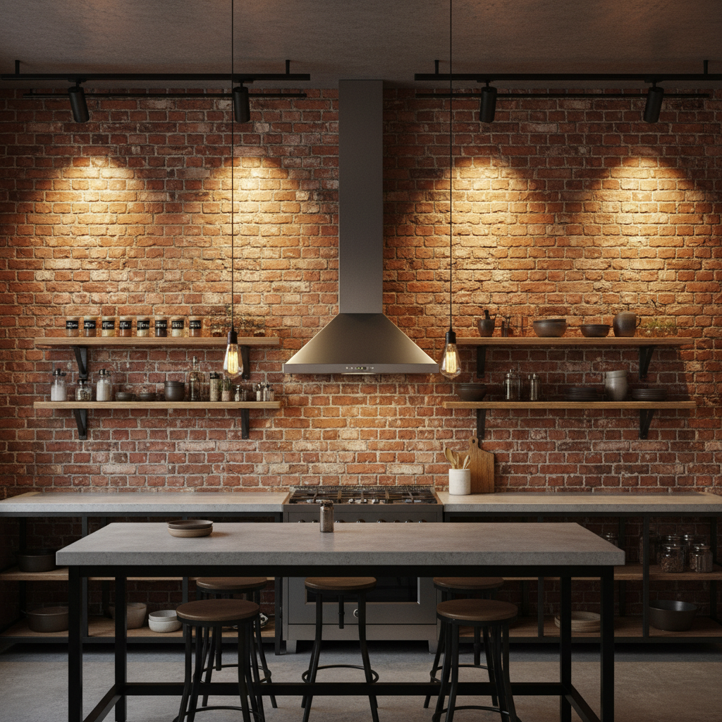 Modne ściany w kuchni – farby, tynki, tapety kuchenne