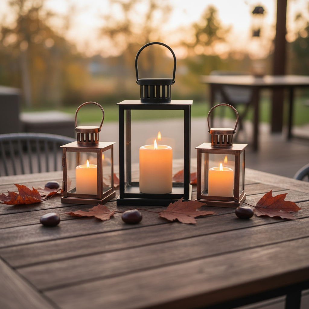 Jesienny taras: akcesoria na chłodne wieczory