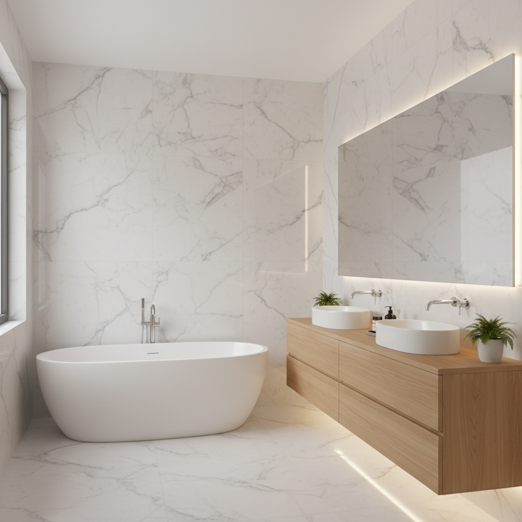 Marmur i drewno – efektowne połączenie w aranżacji wnętrza