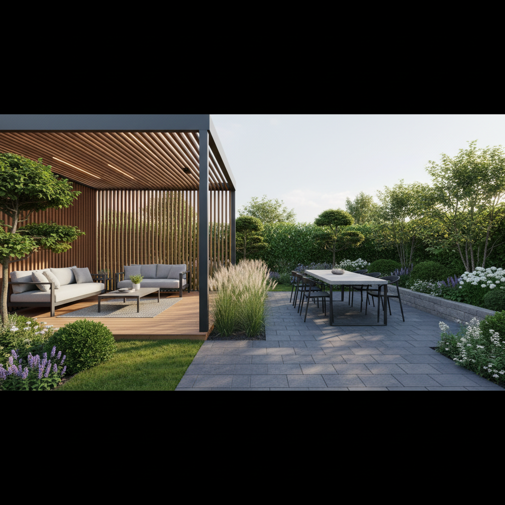 Mała architektura, taras i ogród zimowy: Deski, płytki, beton? Podłoga na taras