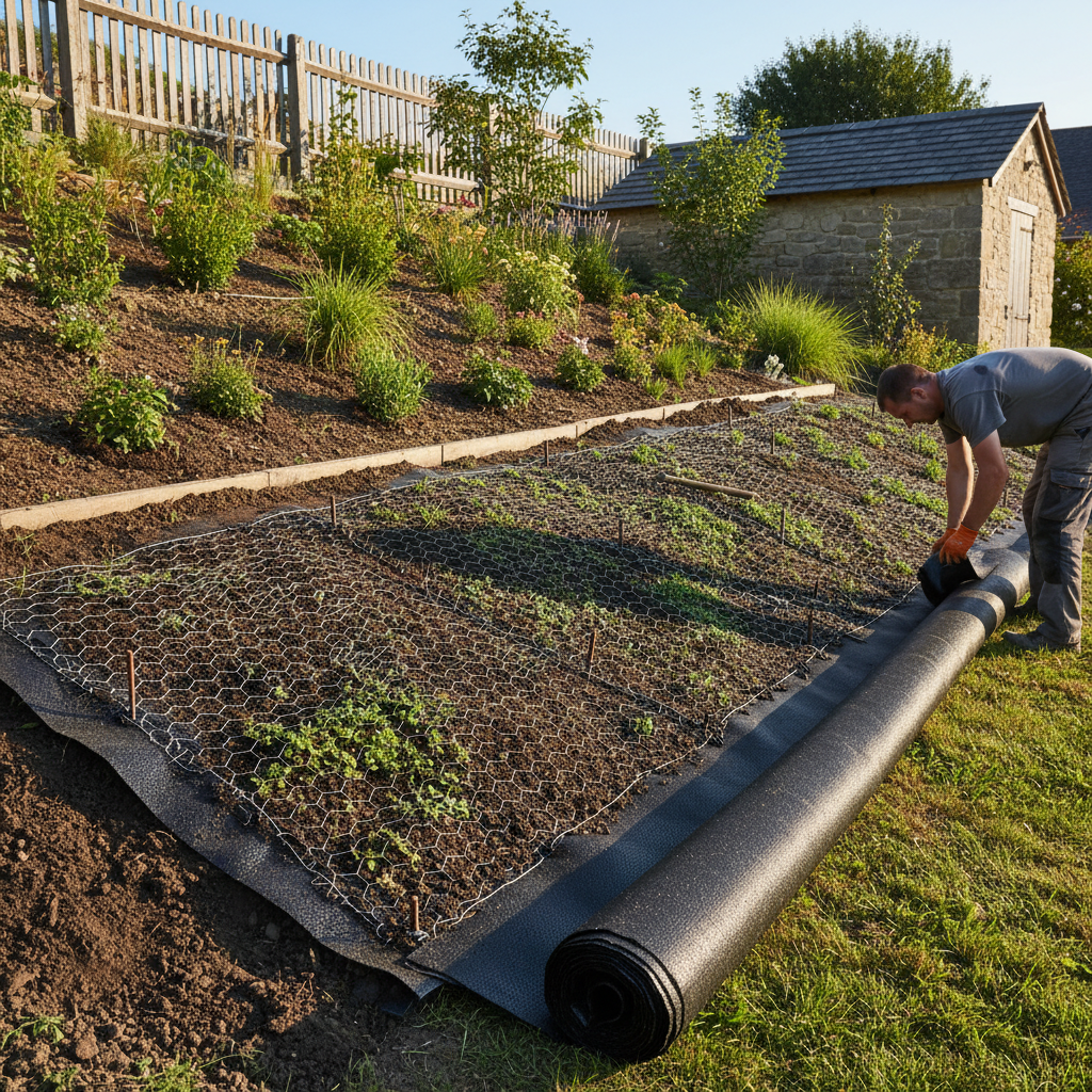 Geowłóknina w ogrodzie: Klucz do trwałości ścieżek, podjazdów i skarp