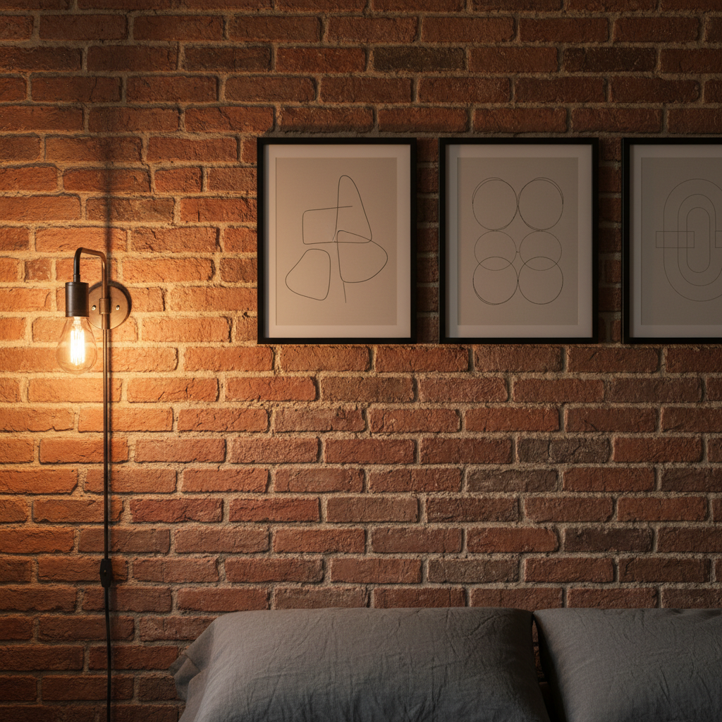 Cegła na ścianie w sypialni. Pomysły i inspiracje w różnych stylach – Ponadczasowy trend w Twojej oazie spokoju