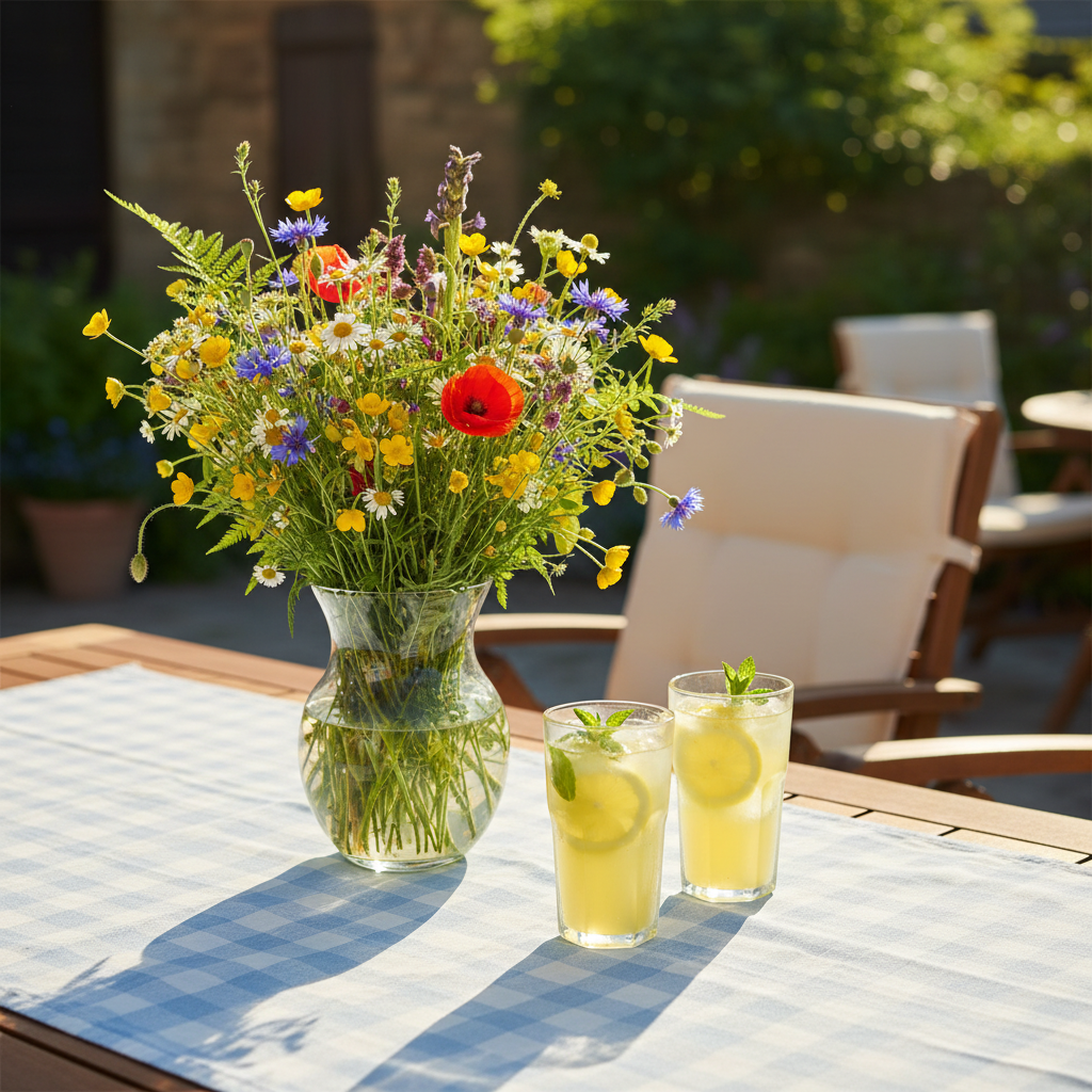 Drewniane komplety ogrodowe