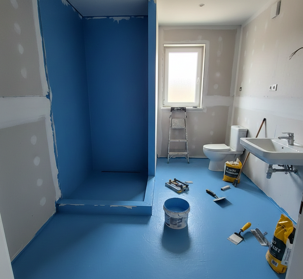 Folia w płynie – jak prawidłowo wykonać hydroizolację pod płytki?