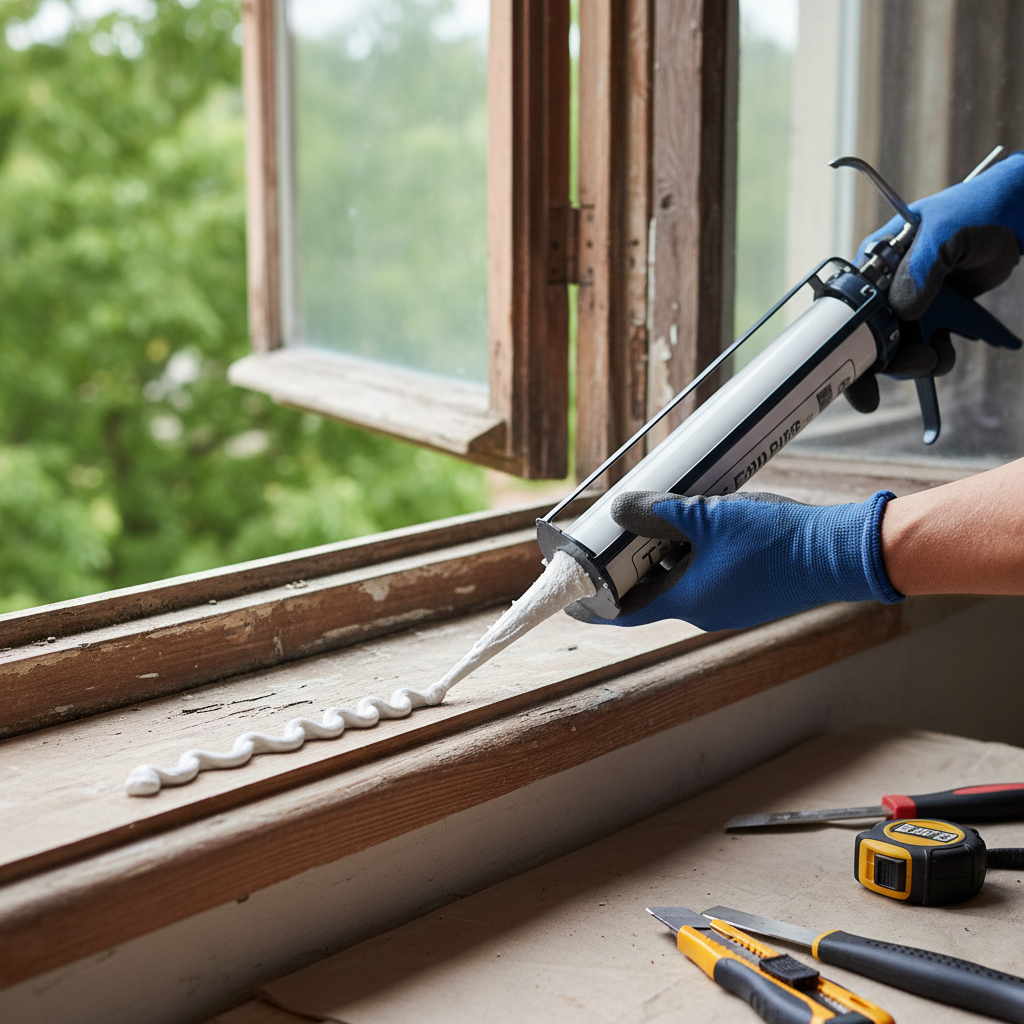 Odnowienie parapetu przy pomocy nakładki