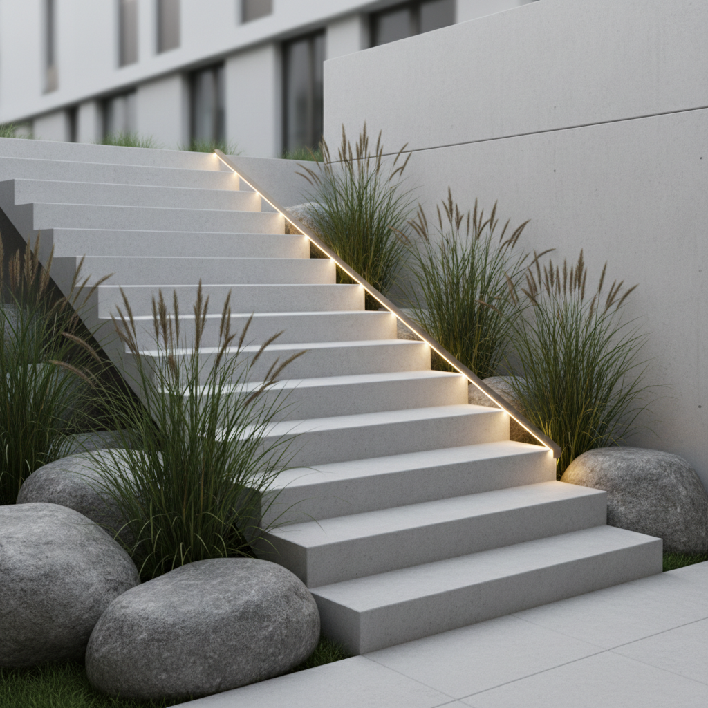 Schody zewnętrzne: jak zaprojektować schody w ogrodzie?