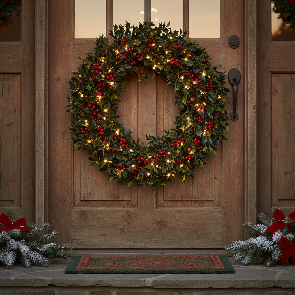 Krzewy liściaste zimozielone – ostrokrzew kolczasty