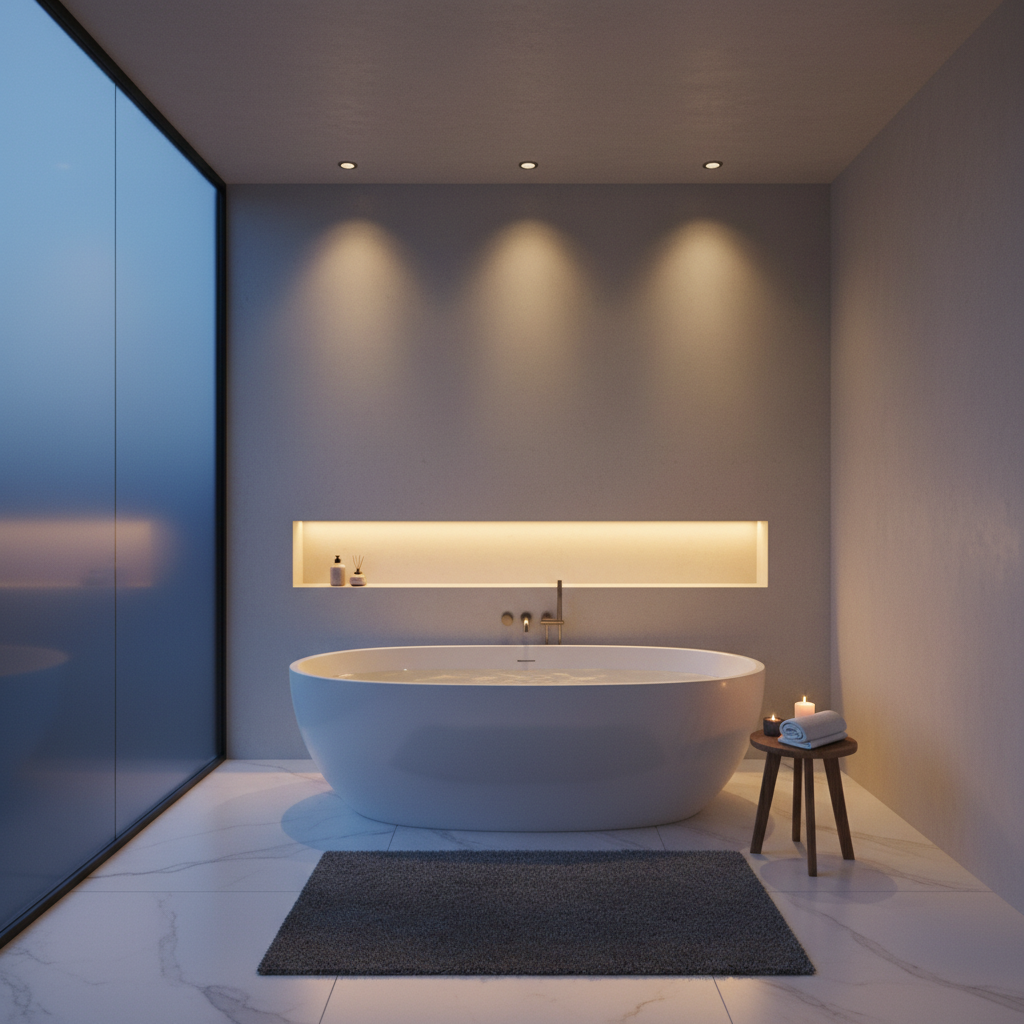 Łazienka w świetle: funkcjonalne i dekoracyjne oświetlenie łazienki