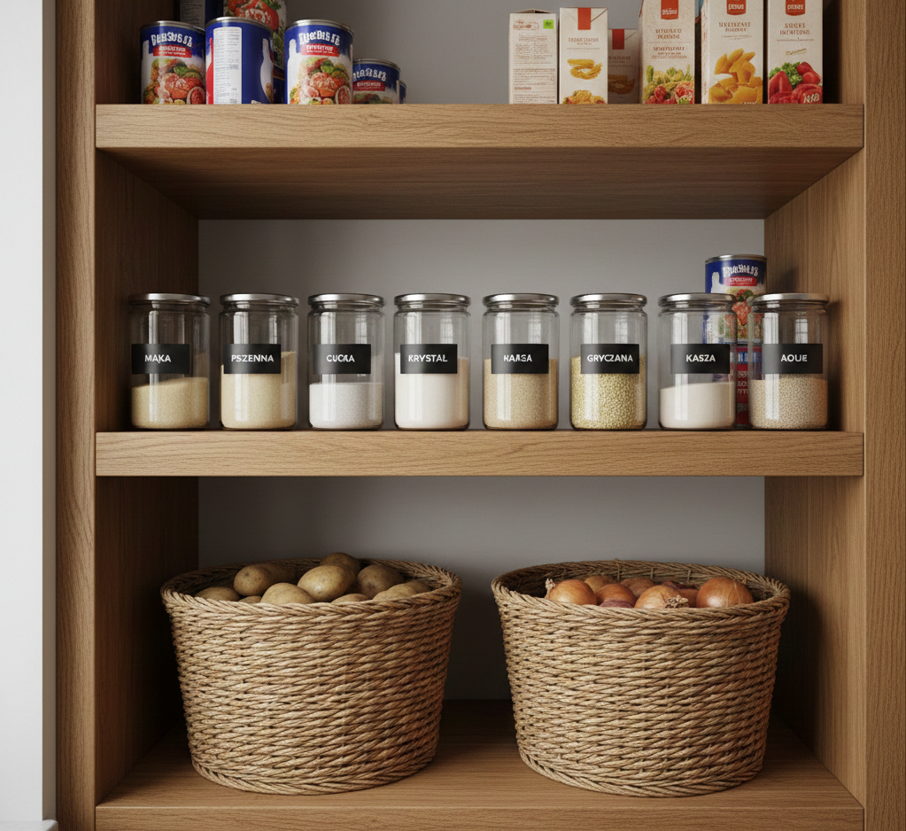 Spiżarnia we wnęce: Pomysły na spiżarnię w mieszkaniu
