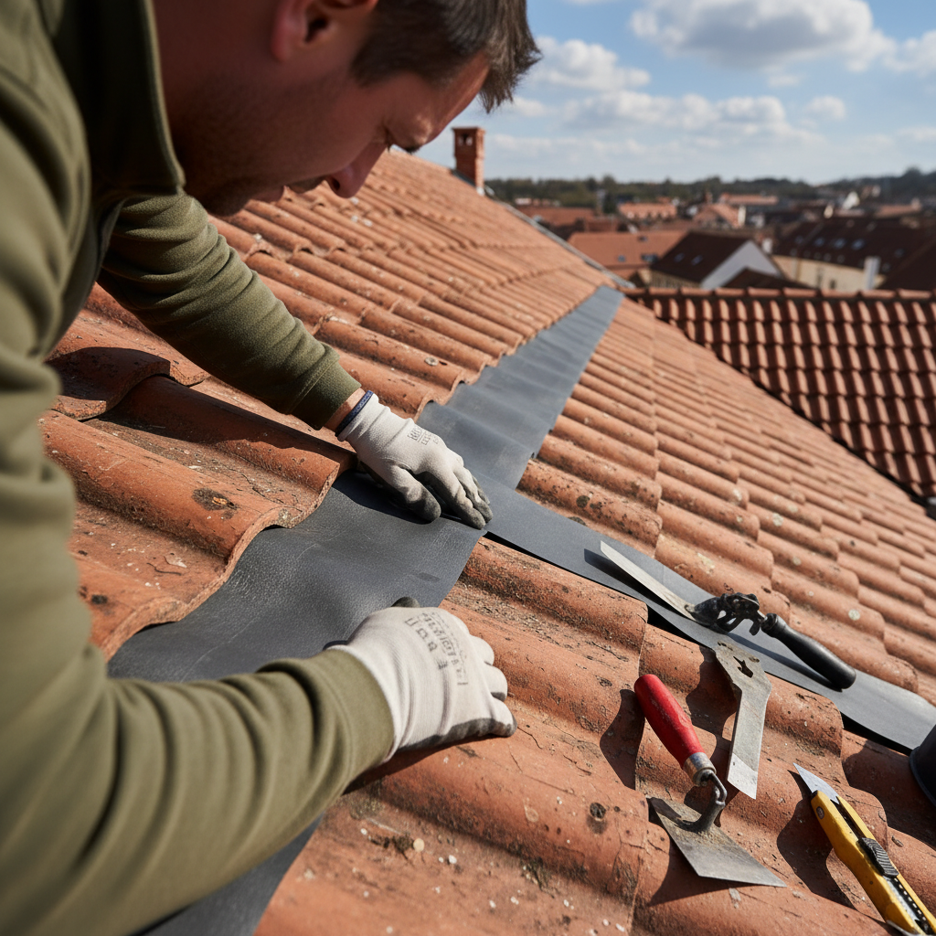 Szczelny dach: miękka obróbka komina