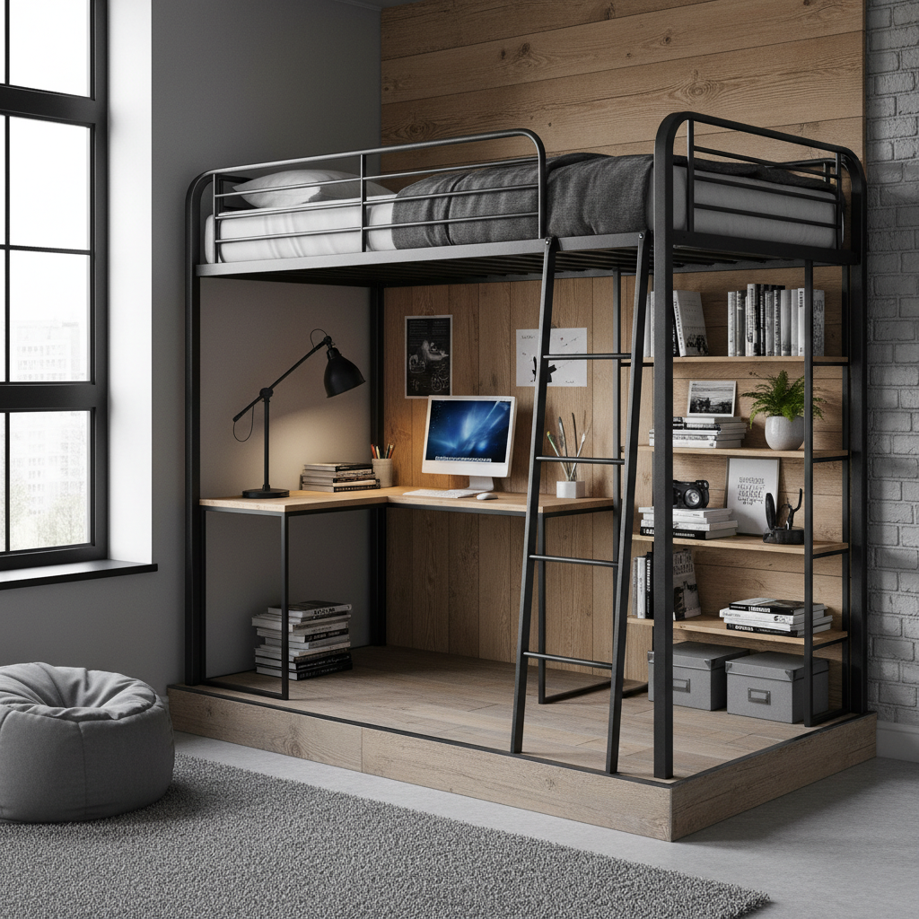 Łóżka piętrowe – rodzeństwo pogodzone