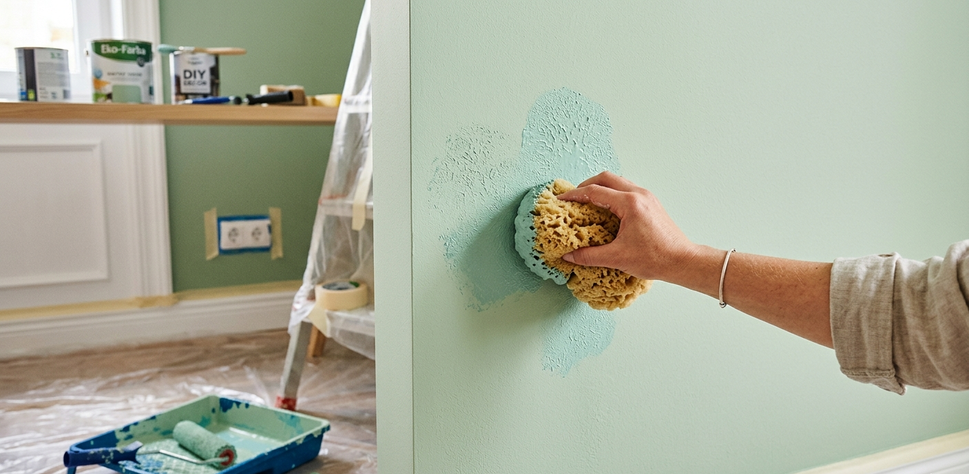 Technika gąbkowania dla wyjątkowych wnętrz