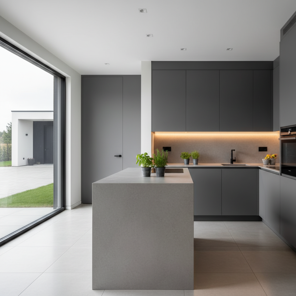 Projekty domów parterowych: zobacz wypełnioną światłem strefę dzienną na parterze