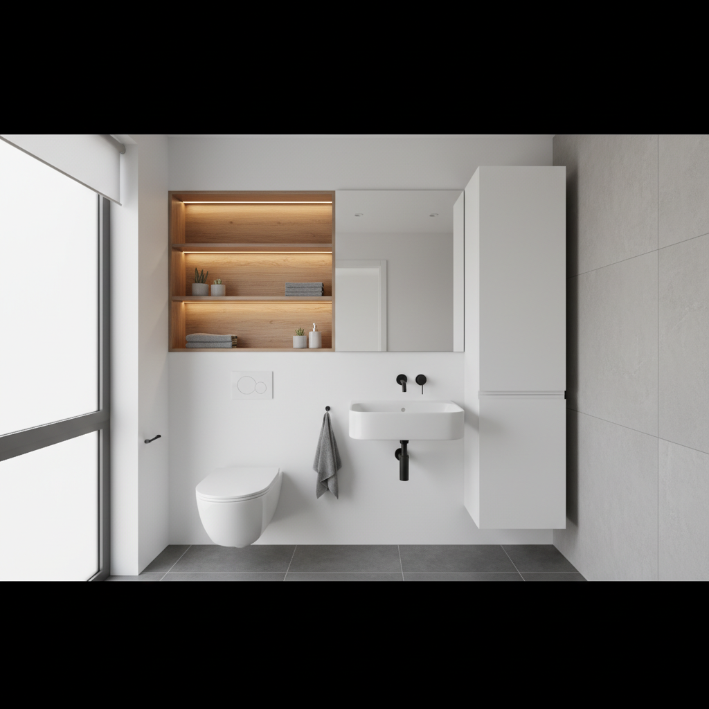 Mała łazienka w bloku: funkcjonalne i modne wnętrze