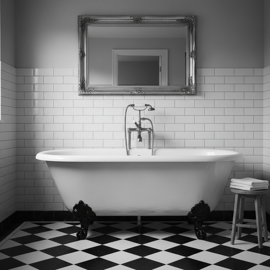 Łazienka w czerni i bieli: Ponadczasowa elegancja i nowoczesny styl