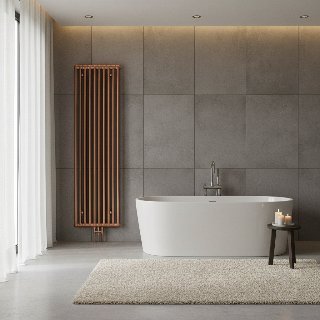 Ogrzewanie łazienki: gdzie zamontować grzejnik? Jak dobrać moc grzewczą?