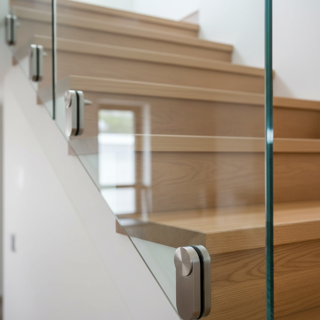 Schody i balustrady w domu -płytki na schody wewnętrzne