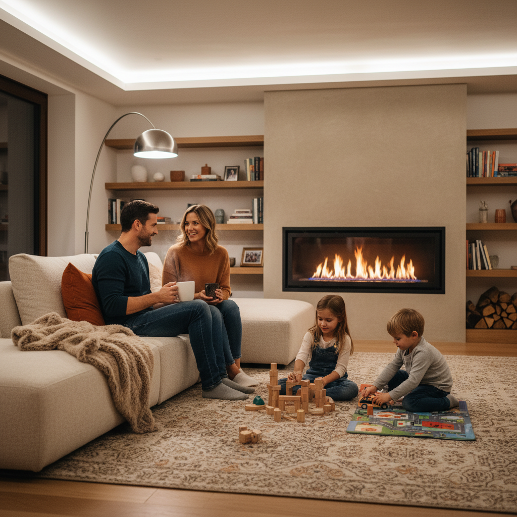 Nowoczesny kominek gazowy: Czysta i wygodna alternatywa dla tradycyjnego paleniska