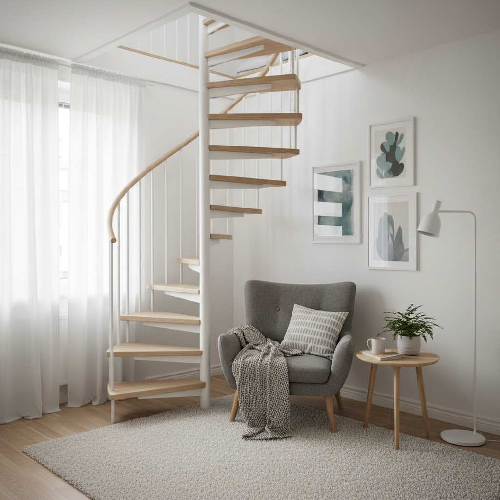 Schody i balustrady w domu: Schody do małych i dużych wnętrz