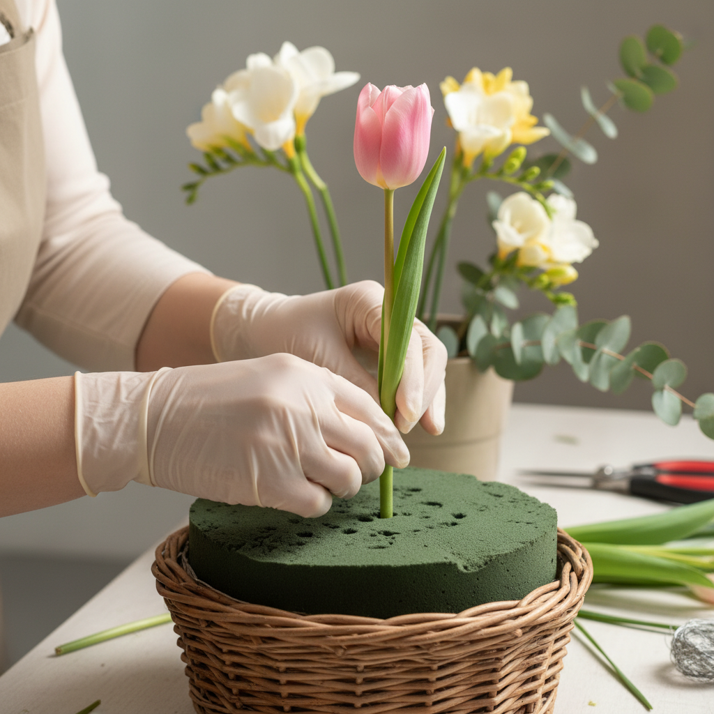 Wiosenny koszyczek wielkanocny DIY z żywych kwiatów – Twój przewodnik krok po kroku