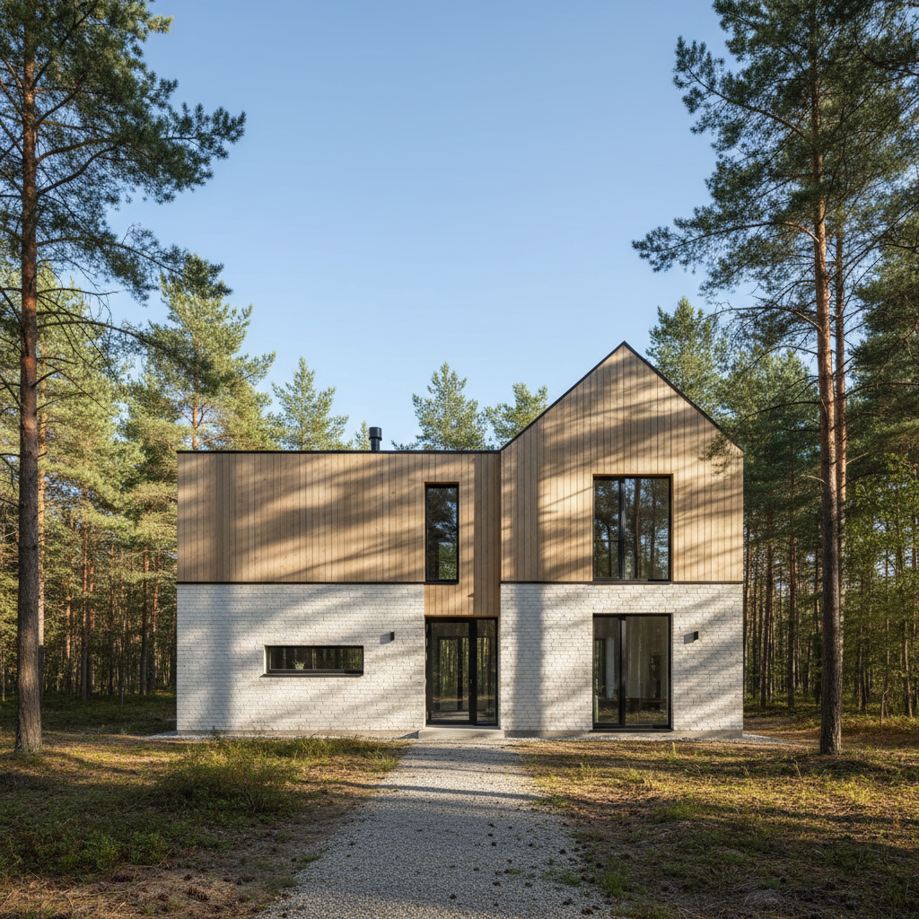 Elewacja z klinkieru. Galeria domów nowoczesnych wykończonych klinkierem