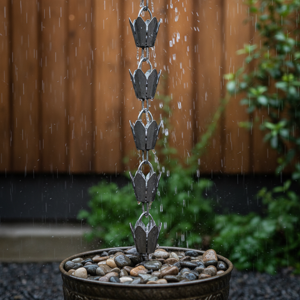 Myślisz rynna, widzisz innowacje – rynny bezokapowe oraz łańcuchy zamiast odpływów