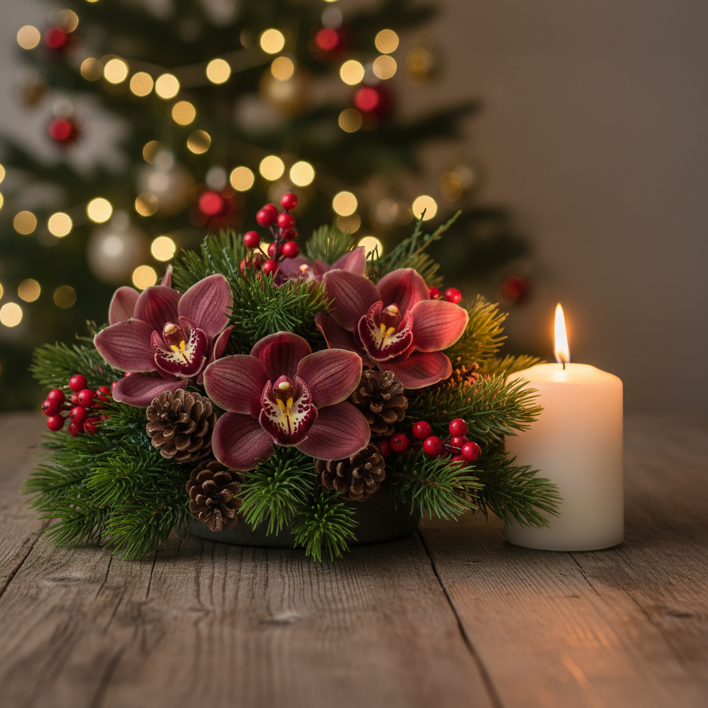 Cymbidium – główny motyw zimowych kompozycji kwiatowych