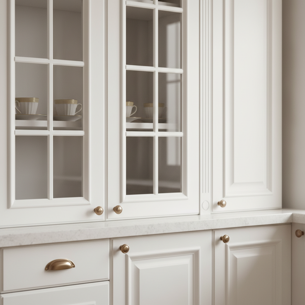 Biała kuchnia z wyspą: Serce rodzinnego domu w tradycyjnym stylu