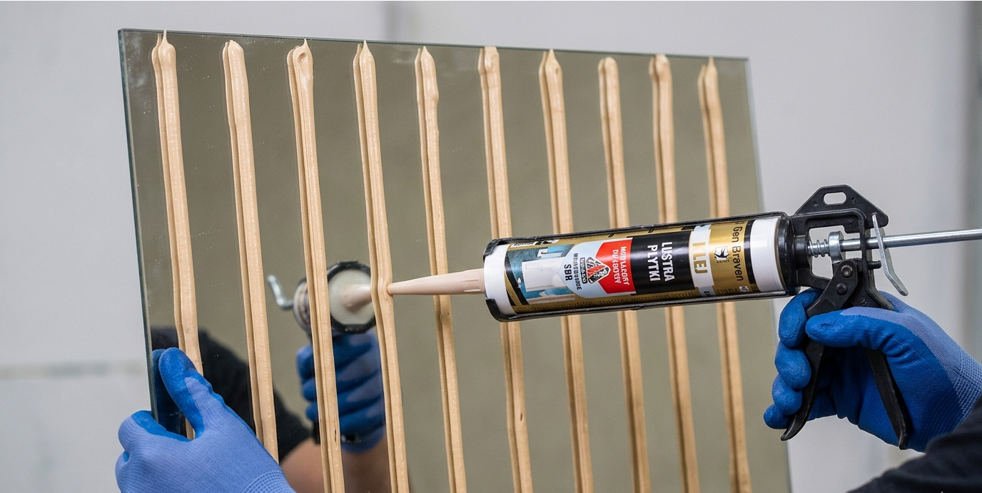 Lustereczko powiedz przecie… – czyli jak poprawnie zamocować lustro za pomocą kleju