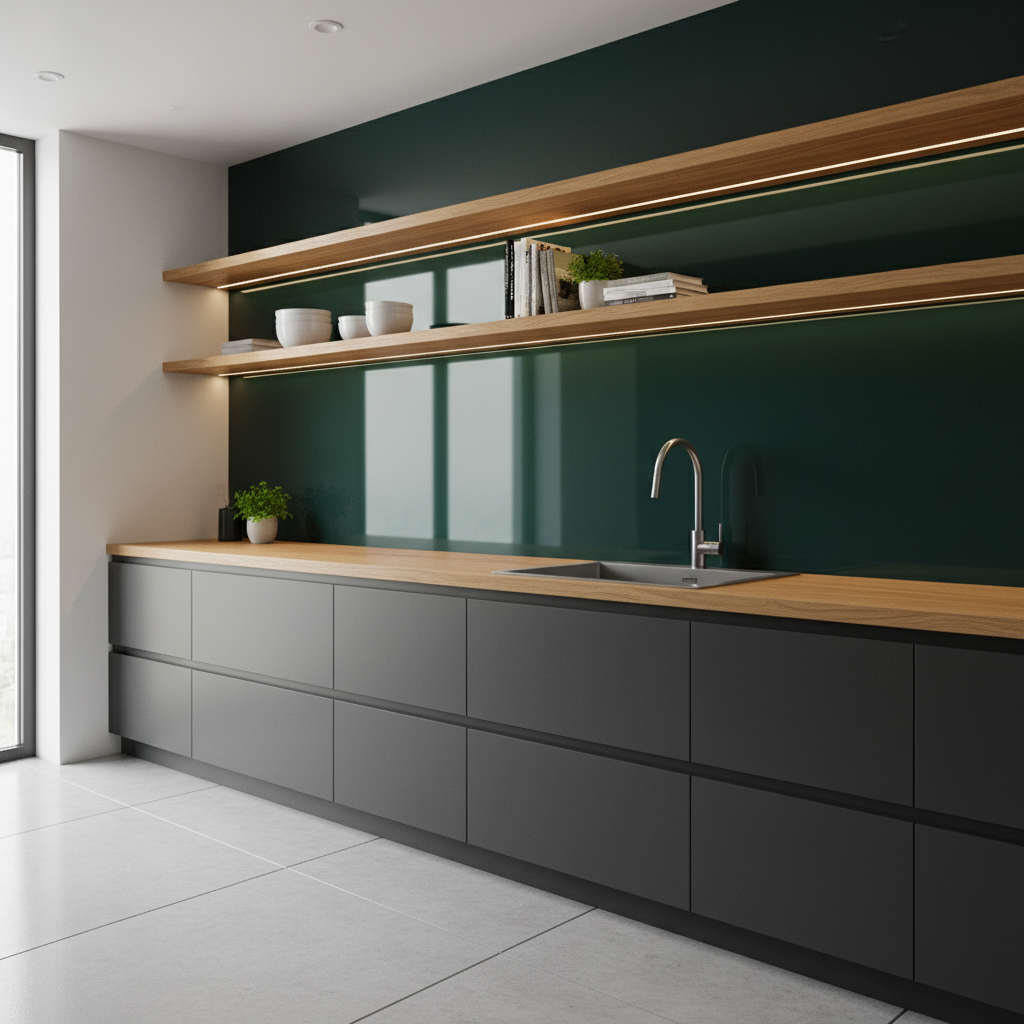 Modne ściany w kuchni ze szkła – dlaczego to idealne rozwiązanie?