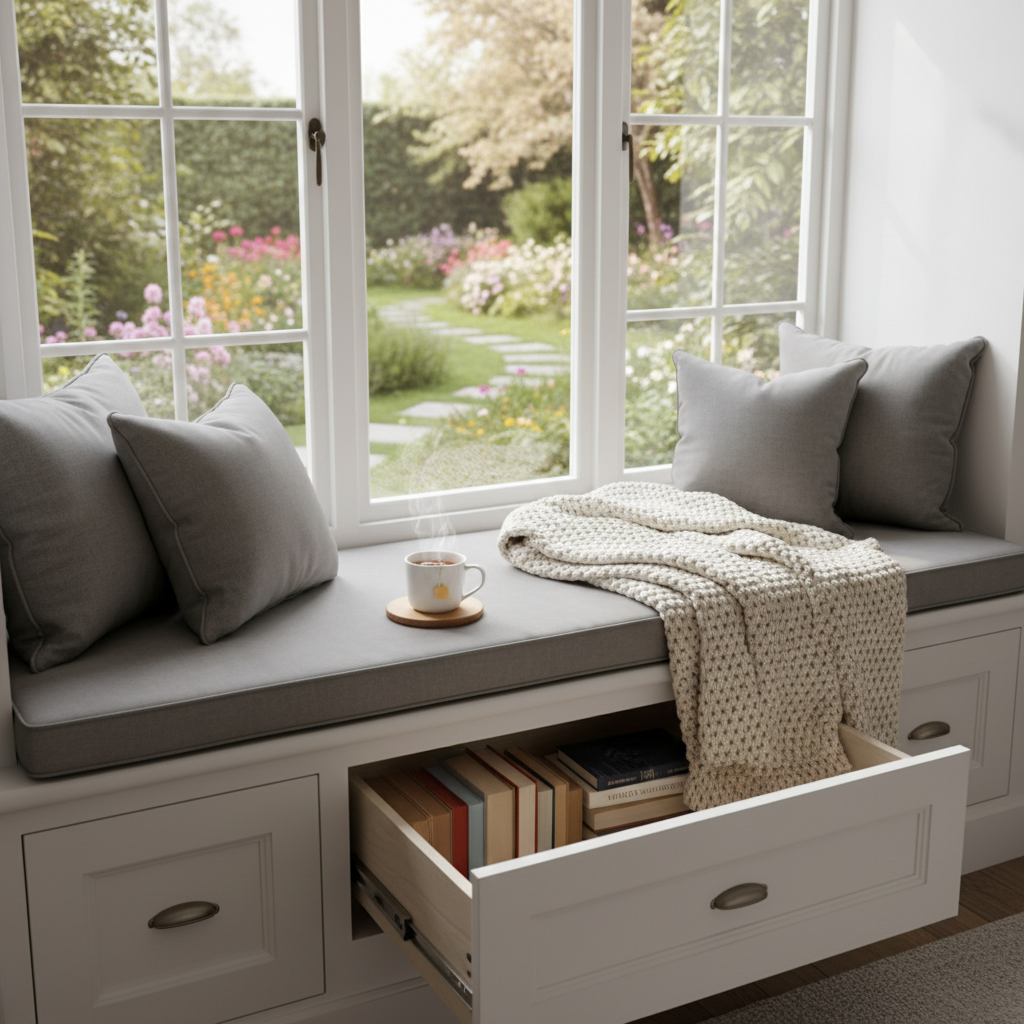 Pomysłowe meble do sypialni z funkcją schowków: Klucz do porządku i estetyki