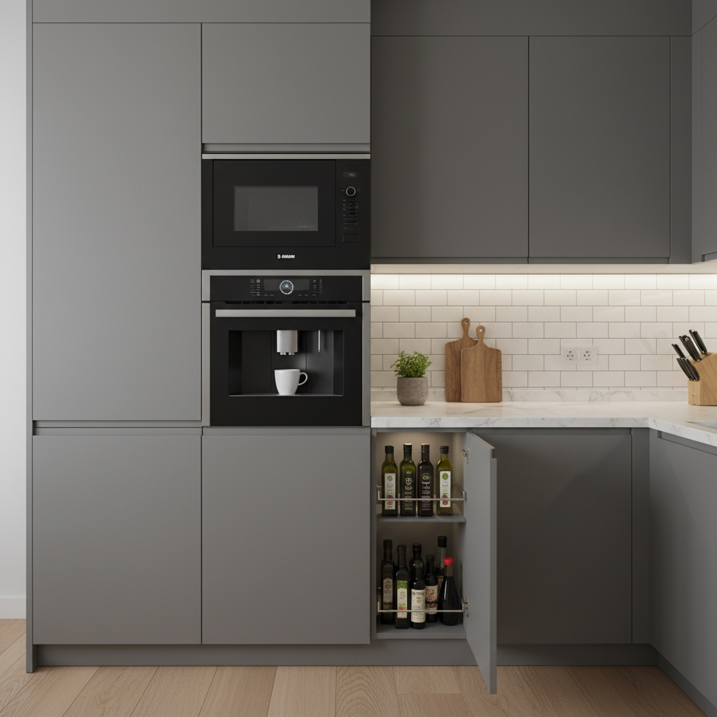 Aranżacje kuchni w wielkim mieście: Minimalizm i funkcjonalność w małych przestrzeniach