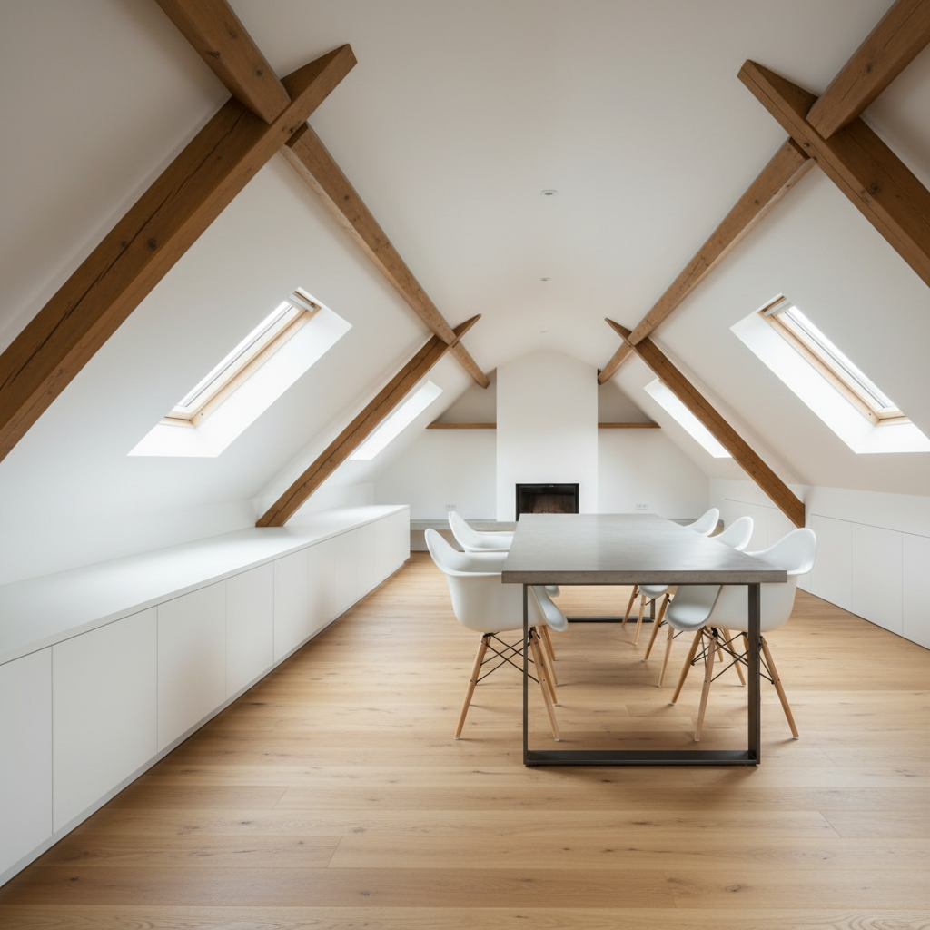 Architekt radzi: Jadalnia na poddaszu. Klucz do sukcesu? Wysokość ścianki kolankowej!