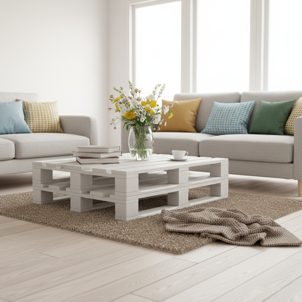 Meble z palety. Oryginalne półki i stoliki z drewnianych palet i skrzyń