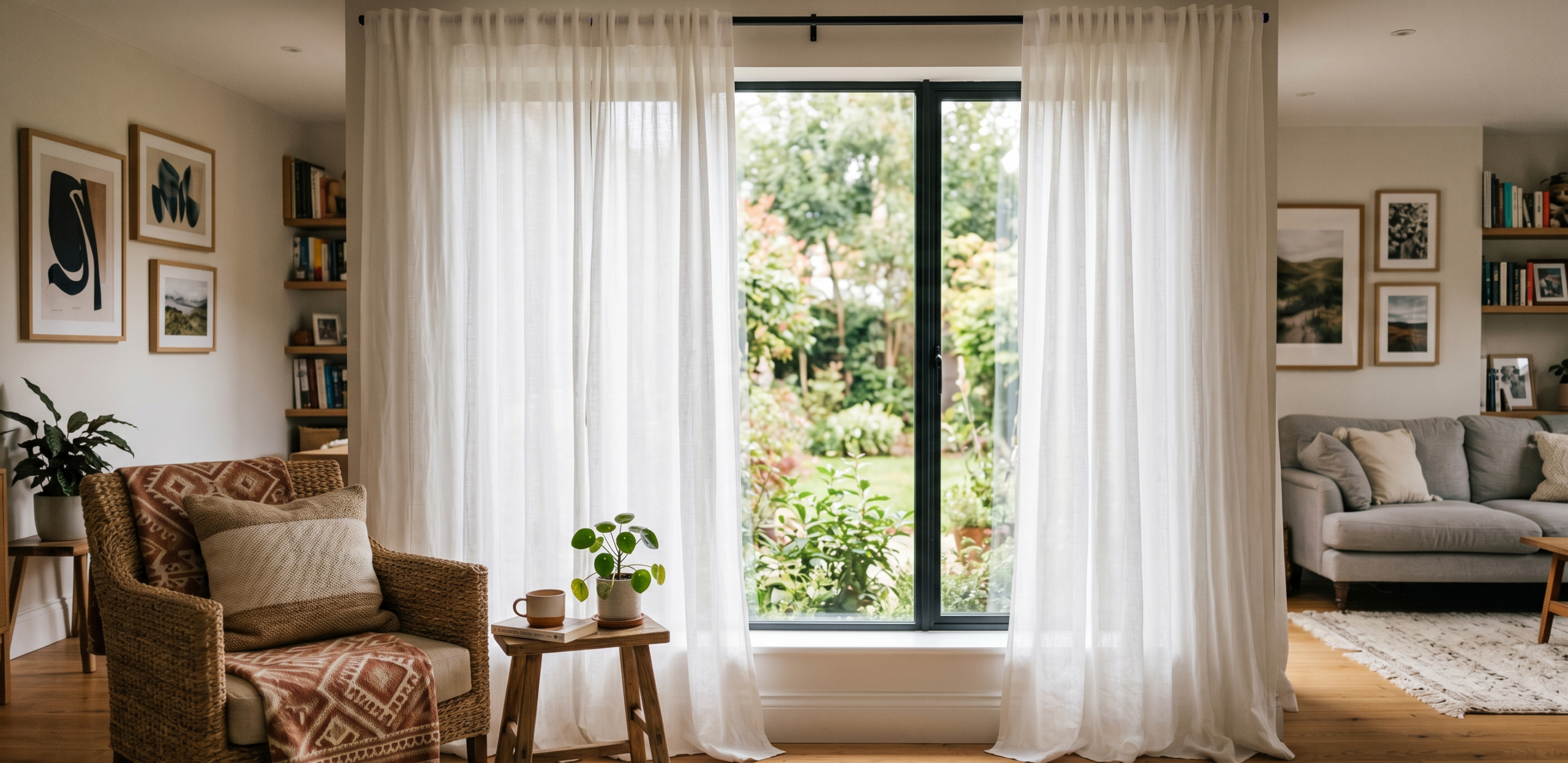 Aranżacja małego salonu – co na okno?