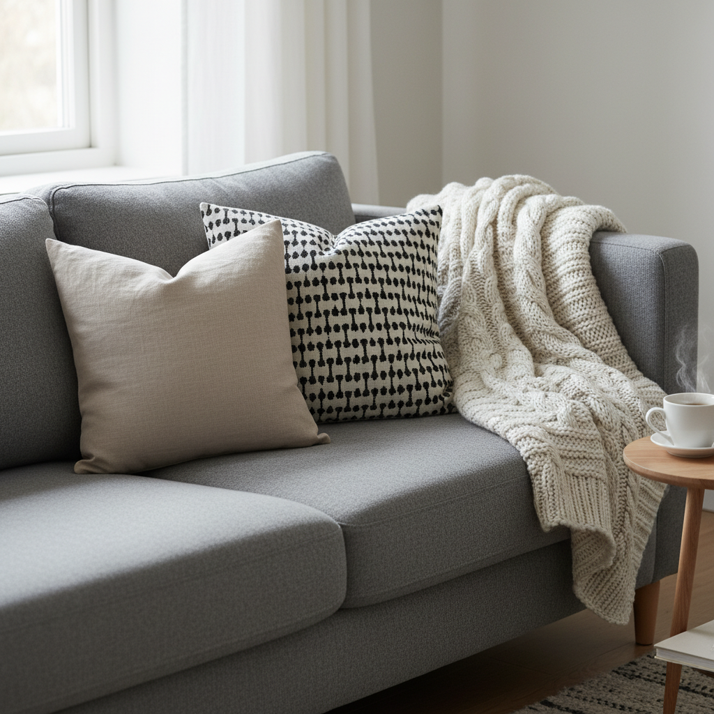 Jasne meble i dużo światła – apartament w stylu skandynawskim