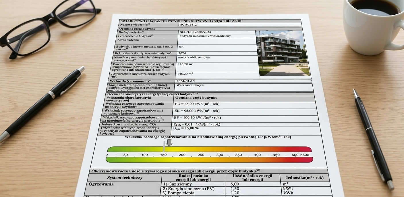Świadectwo charakterystyki energetycznej w 2026 roku. Przewodnik: jak uniknąć kar, ile kosztuje certyfikat i jak legalnie sprzedać lub wynająć nieruchomość?